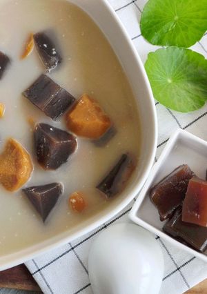 黑糖粉粿杏仁湯 的食譜成品照片