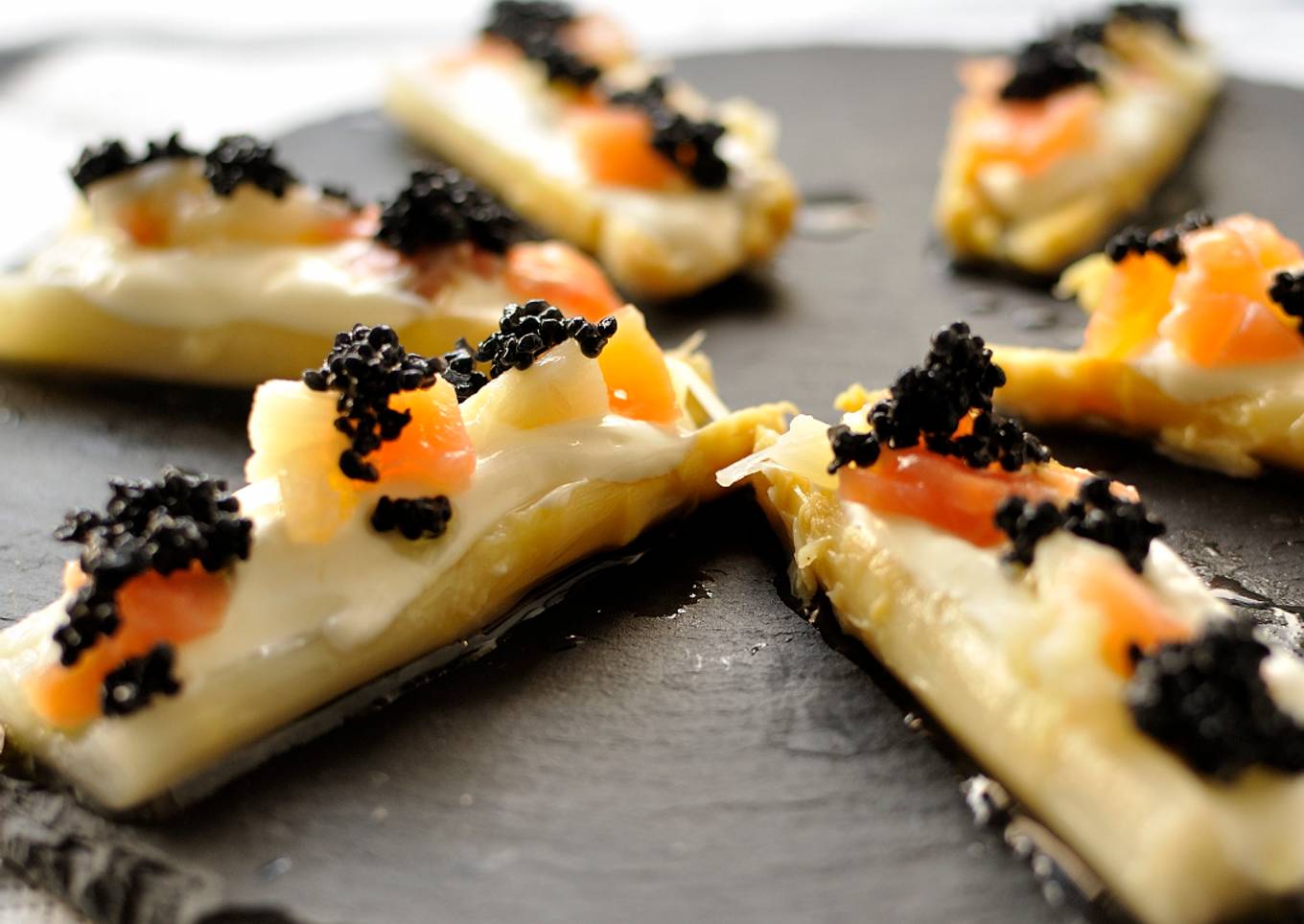 Espárragos rellenos