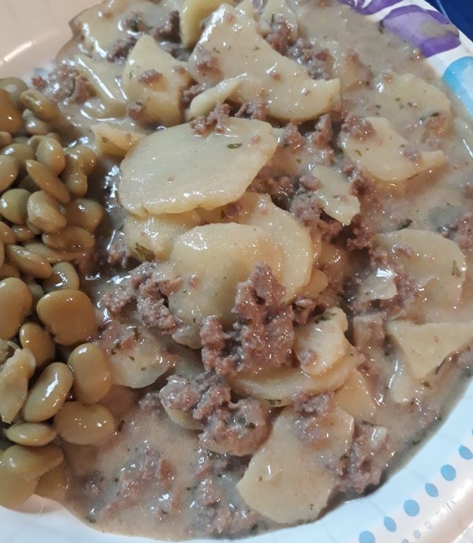 A picture of Potato and Ground Beef Skillet.