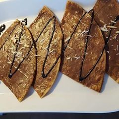A picture of Nutella paratha.