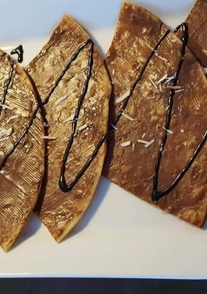 A picture of Nutella paratha.