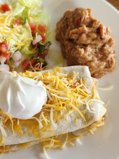 A picture of Beef and Bean Burrito.