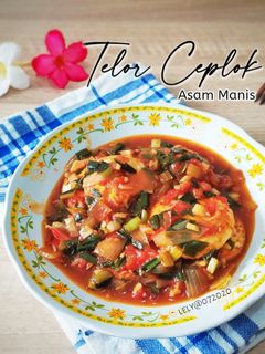 Foto resep Telor Ceplok Asam Manis