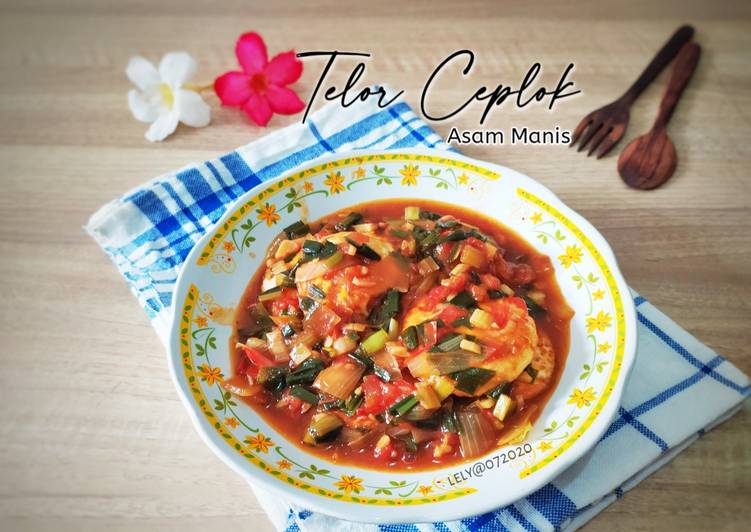 Telor Ceplok Asam Manis