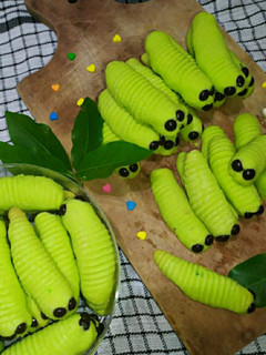 Foto resep Caterpillar Cookies / Kue kering Ulat Daun