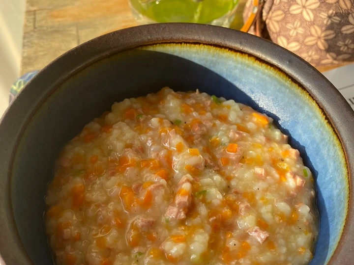 Recipe Congee with Carrot and Sausage the  Makes Drooling Can spoil the tongue