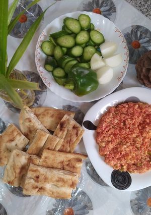 عکسی از دستور 😋املت مینا پز😋