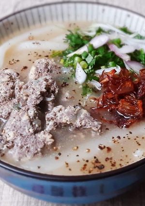 Hình của món Bánh canh CUA đồng - bột xắt.