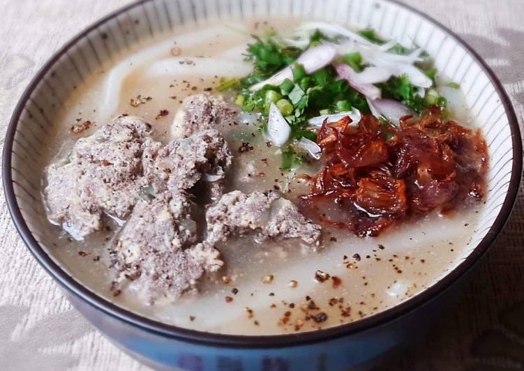 Bánh canh CUA đồng - bột xắt