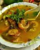 Thai Tom Yum Soup with Prawns