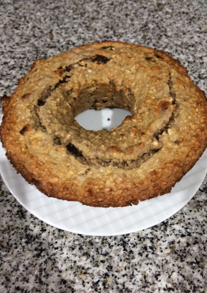 Una foto de Budín de banana y avena