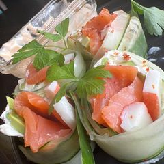 A picture of Cucumber rolls.