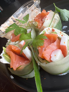 A picture of Cucumber rolls.