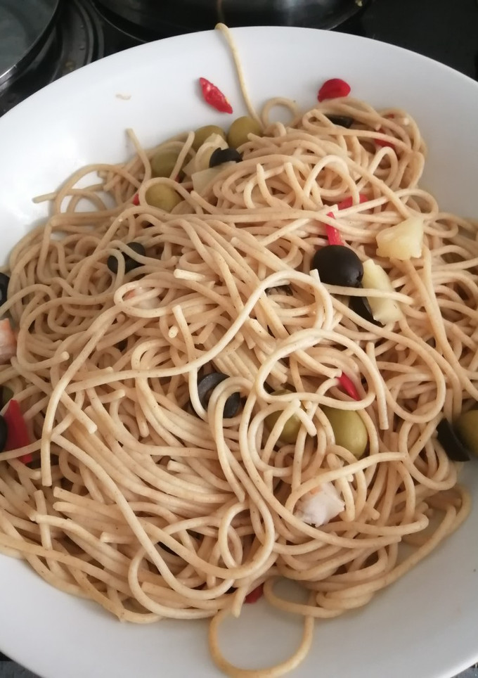 Una foto de Ensalada de espaguetis