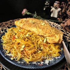A picture of Balaleet (Emirati Breakfast).