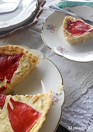 Una foto de Quiche de Cebolla & Piquillos