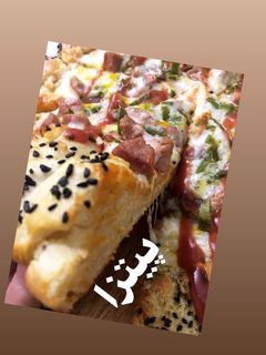 عکسی از دستور پيتزا سوسيس