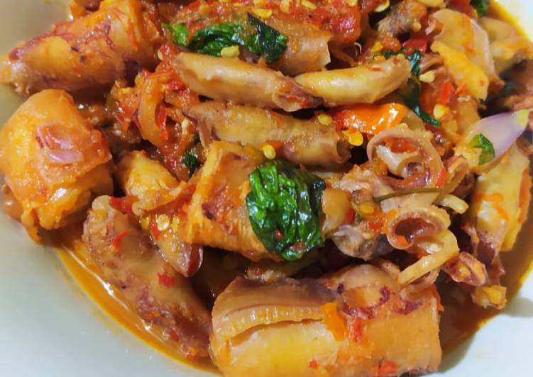 Resep Cumi Mercon Kemangi Lezat