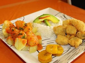 Una foto de Papas Bravas