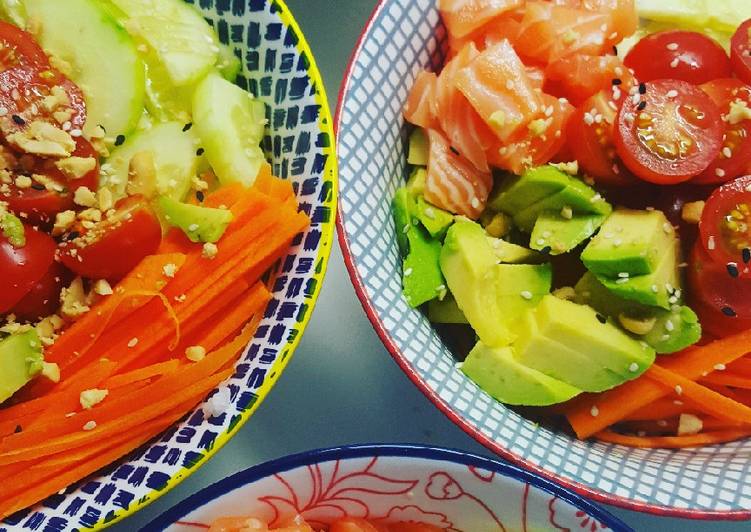 Nos 9 Meilleures Recettes de Pokebowl saumon cru