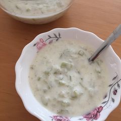 A picture of Bottle gourd rayta.
