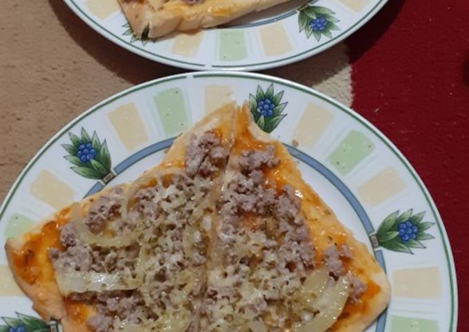 Pizza roti dengan teflon