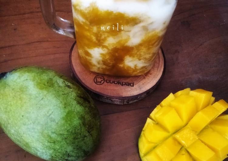 Cara Gampang Menyiapkan Korean Fresh Mango Milk Anti Gagal