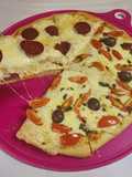 Pizza Margarita 🍅🌿 (Tomate Cherry, Albahaca y Ajo) + Pizza Pepperoni 🍕🔥