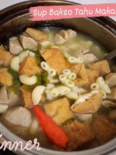 Foto resep Sup Bakso Tahu Makaroni