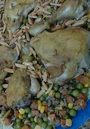 صورة لوصفة اوزي الدجاج الملوكي😋😋