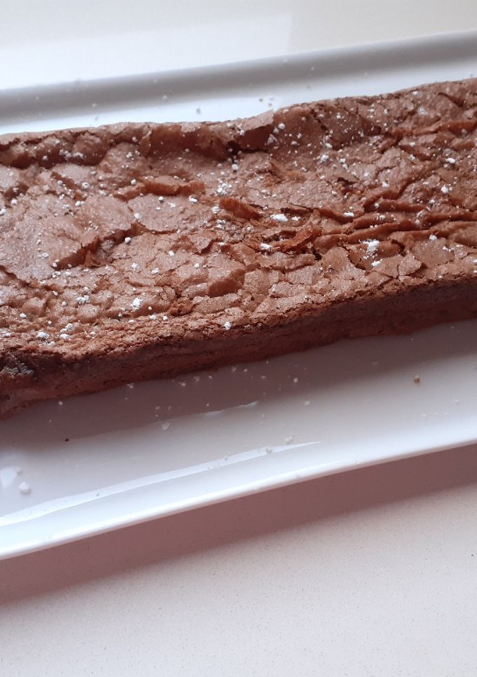 Una foto de Brownie de 2 ingredientes