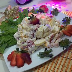 Cream Fruits Chart #ramadankitayari A picture of Cream Fruits Chart #ramadankitayari.