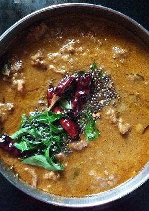 A picture of Mutton curry.
