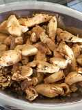 Iscas de frango refogadas