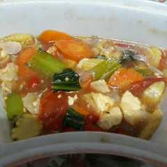 A picture of Tumis Pokcoy with Tofu.