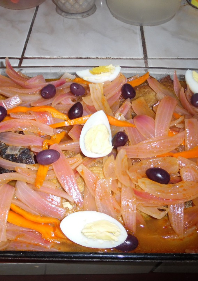 Una foto de Escabeche de Pescado| Estilo James Salaz