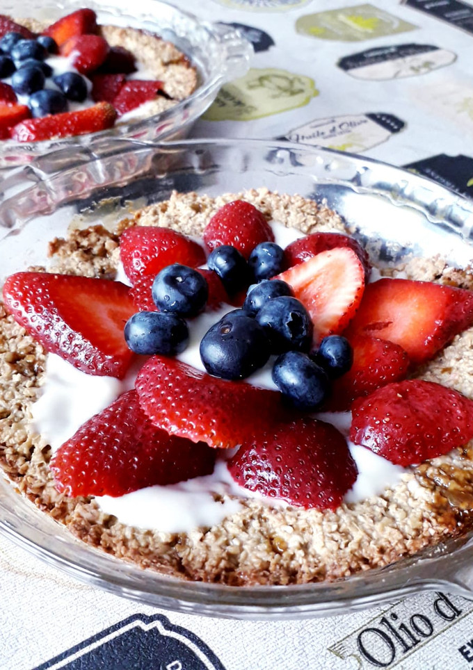 Una foto de Tarteleta de avena y frutos rojos