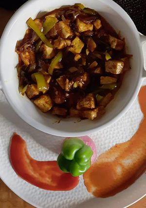 A picture of Chilly paneer dry.