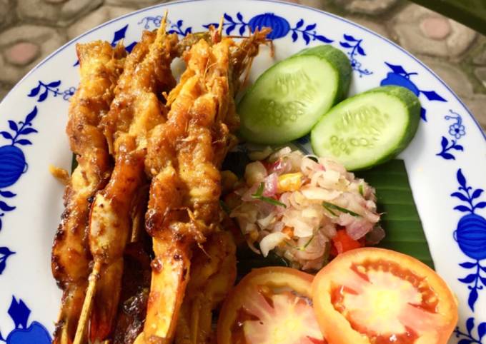 Udang Bakar Madu Sambal Matah