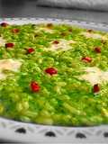Risotto alle ortiche, speck e salsa al pecorino 🍃🧀