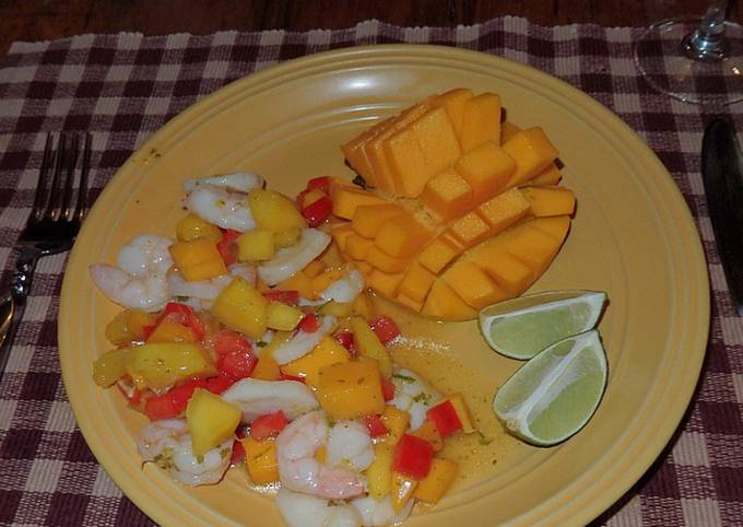 Shrimp and Scallop with Mango Salad