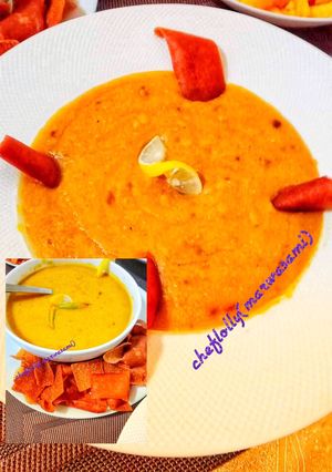A picture of Lentil Soup Two Ways.