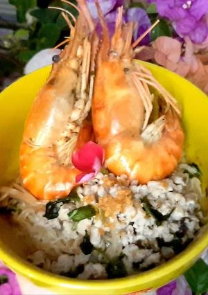 Hình của món Hủ tiếu khô tôm càng.