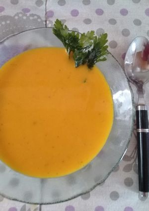 Una foto de Sopa de zapallo!!!😉🍲