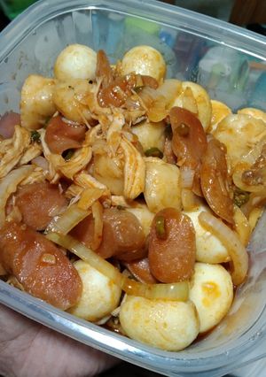 Foto resep Oseng Bakso Sosis Telur Puyuh