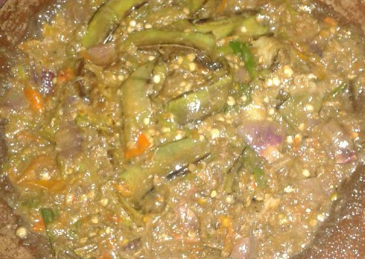 Resep masakan Sambal terong uleg cabe kukus | Cara Bikin Sambal terong uleg cabe kukus Yang Enak dan Simpel