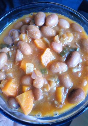 A picture of Beans stew #authormarathon.