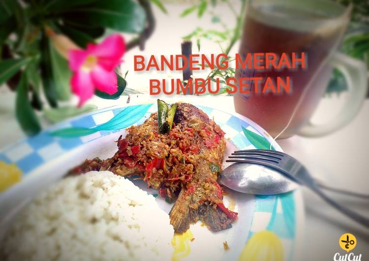 Resep Bandeng merah bumbu setan Lezat