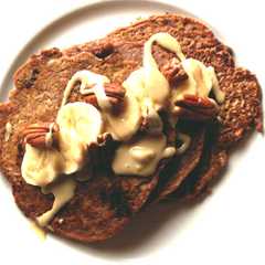 Una foto de Pancake de proteína de chocolate