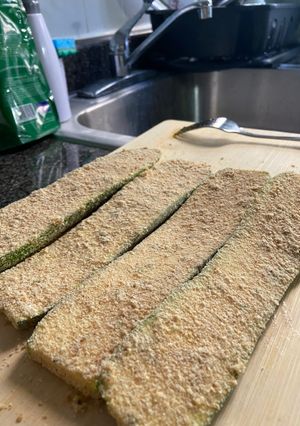 Una foto de Milanesa saludable de calabaza mexicana.🤤❤️